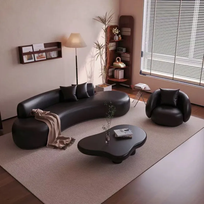 Office Tech Room - Gebogenes Sofa für kleine Wohnungen, Wohnzimmer,
