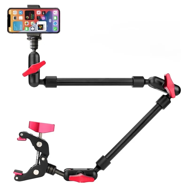 Webcam Stand Clip - Kamera-Zauberarm mit Super-Clip-Halterung für Smartphone, Camcorder,