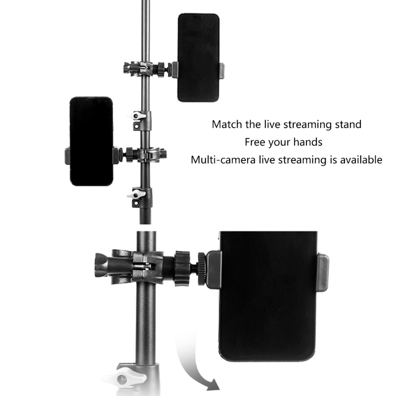 Webcam Stand Clip - Flexibler drehbarer für Mobilgeräte für Mikrofonständer,