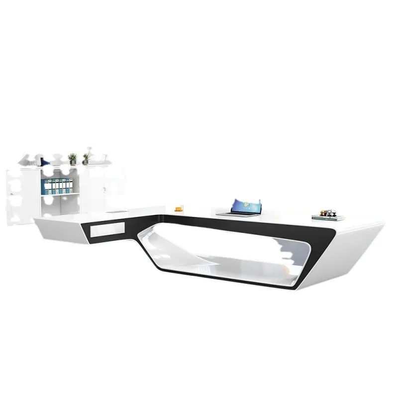 Office Management Technology - Designer-Schreibtisch für Geschäftsführer, schlicht, modern, modisch,