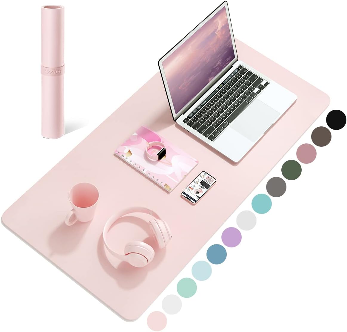 Home Office Tech Gadgets - 60X35CM Büro-Schreibtischunterlage, Wasserdichter Leder-Schreibtischschutz, Leicht zu