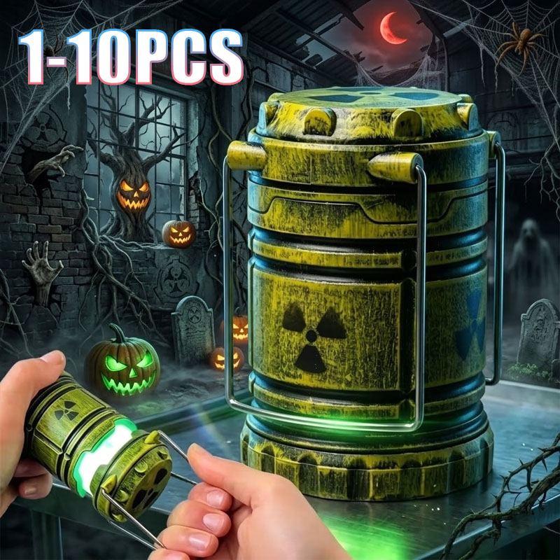 Office Tech And Gadgets - 1-10 Stück Mini-Nuklear-Leuchtlaterne für Halloween, Camping,
