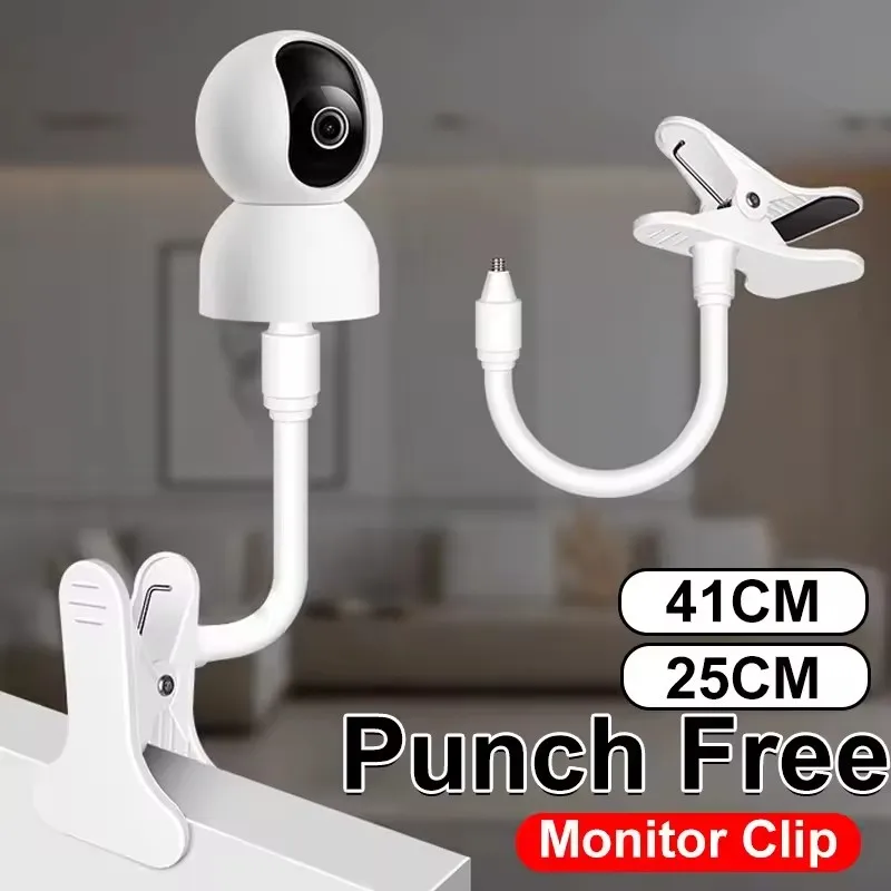 Webcam Stand Clip - Tragbare, flexible Kameraklemmhalterung, Babyphone-Kamerahalter, Ständer, Webcam-Monitor,
