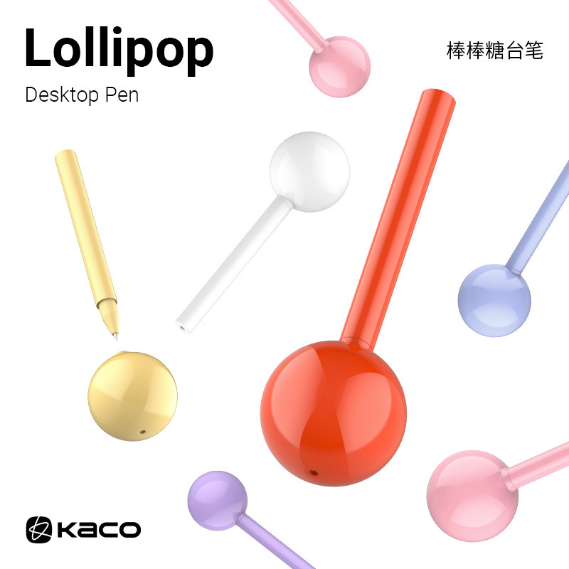Home Office Tech Gadgets - Kaco Creative Lollipop Schreibtischstift, 6 Farben,