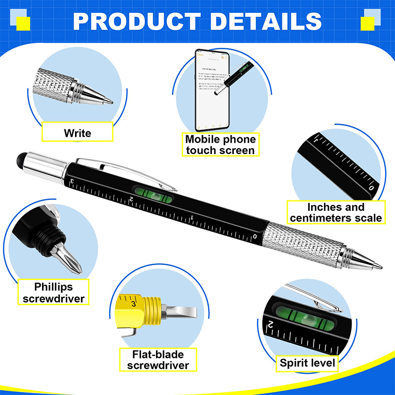 8 Stück 6-in-1-Multitool-Stift – Office Productivity Tech Bewertung und Preis