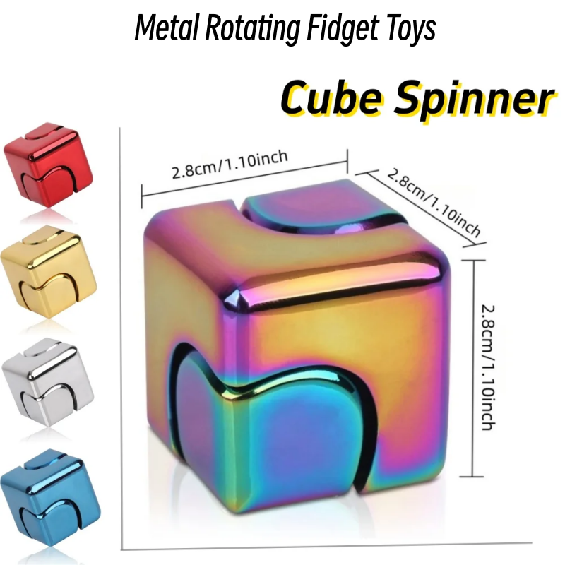 Metallwürfel, rotierendes Fing – Cool Office Tech Gadgets Bewertung und Preis