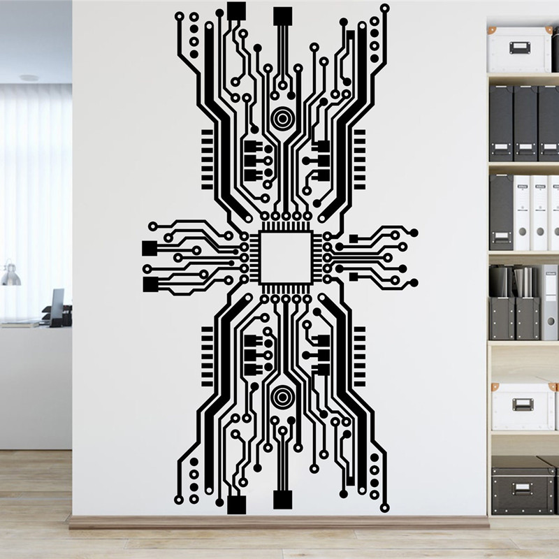 Platine Chip Wand Aufkleber Te – Office Tech Room Bewertung und Preis